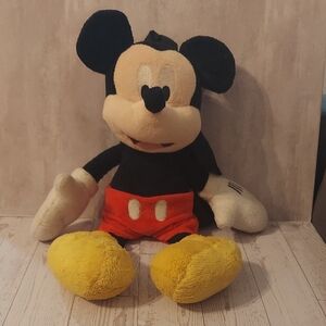 Disney Mickey Mouse Plush - Black, Red, Yellow